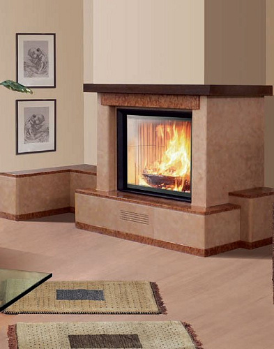 Облицовка Diamante, с банкеткой sx, под Stile (EdilKamin)_0