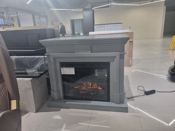 Каминокомплект Coventry очаг XHD28L-INT серый (выставочный образец)_2